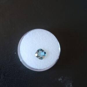 Cushion Cut London Blue Topaz Gemstone 1.31ct